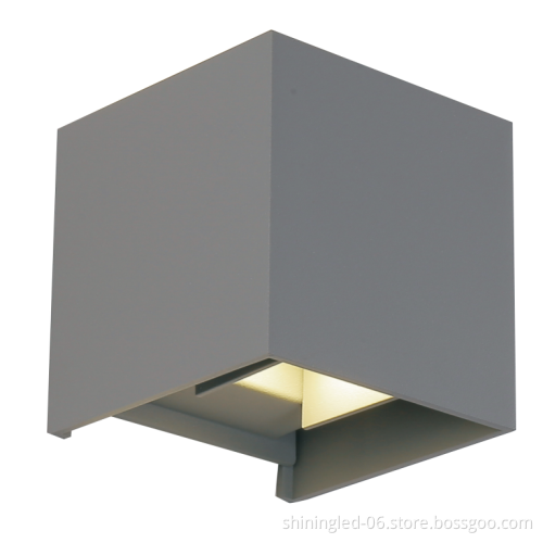 Luxury flexible light angle wall lamp up and down grey led lighting